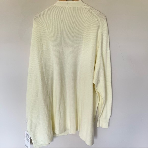Lululemon Side Slit Sweater Wrap Cardigan Lemon Sorbet NWT SIZE 20 - Picture 6 of 8